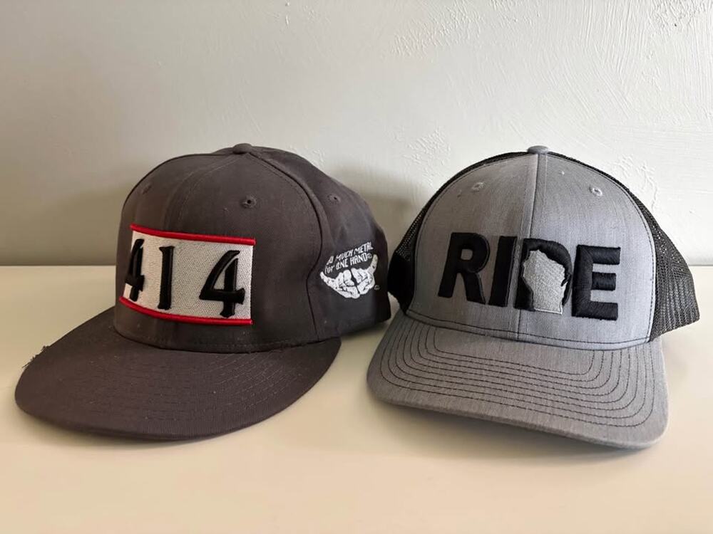 Lot 2 New Era 9FIFTY 414 Milwaukee and Ride Wisconsin Snapback Hats (0167)